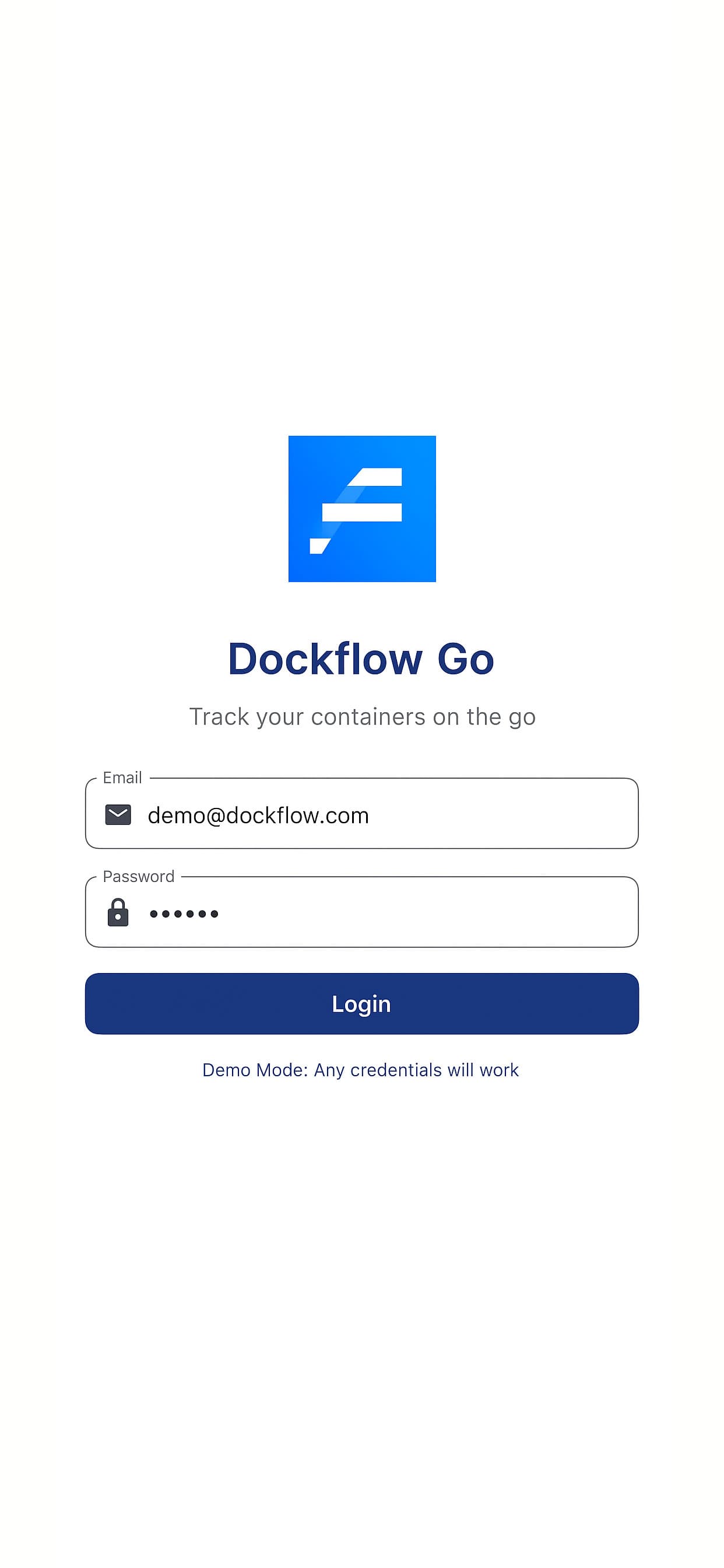 Dockflow Go mobile app screenshot